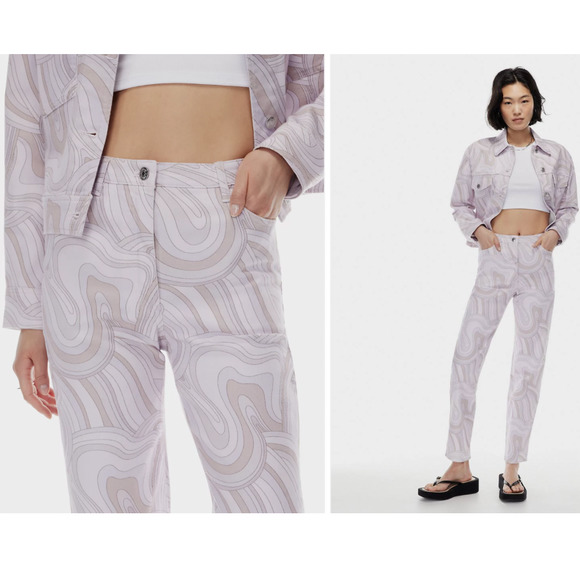 Aritzia WILFRED FREE Melina Pant Soft Swirl Neutral - Picture 1 of 5